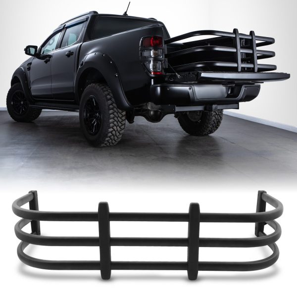 50-50-12-2.jpg Ford Ranger T8 2019-2022 Black Truck Bed Extender Rack