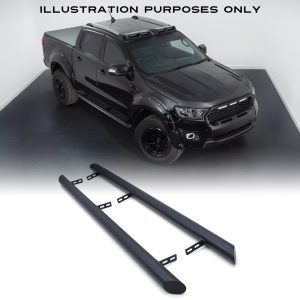 50-50-14.jpg Ford Ranger T9 Double Cab 2023+ Matte Black 3 Side Bars
