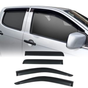 50-50-140.jpg Isuzu D Max 12-19 Black Wind Deflectors