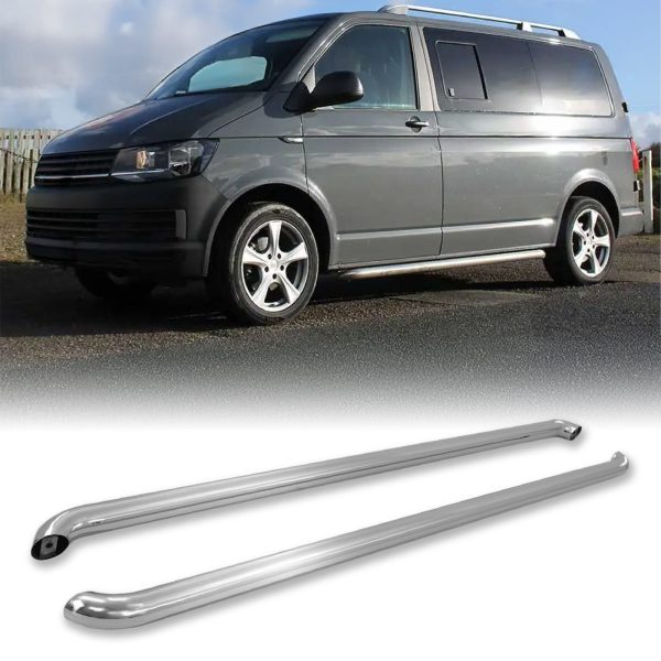 VW Transporter T5 & T6 SWB 03+ Stainless Steel Side Bars