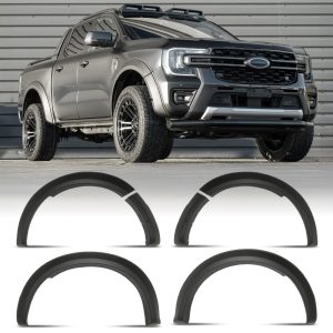 50-50-166.jpg Ford Ranger T9 Wildtrak 2023+ 90mm Matte Black Wheel Arches With Sensor Holes