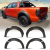 Ford Ranger T9 Wildtrak 2023+ Matte Black Wheel Arch Kit With Sensor Holes