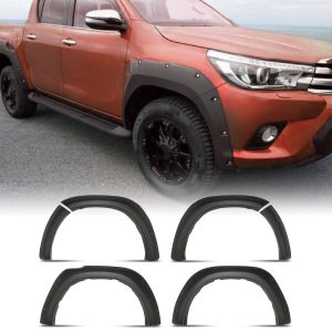 Toyota Hilux MK8 2021+ Matte Black Wheel Arches Kit