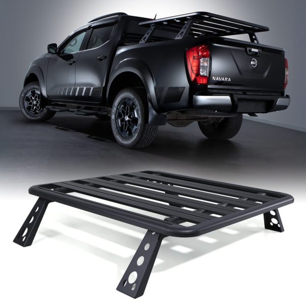 Nissan Navara D23 NP300 15-21 Black Truck Bed Tailgate Rack