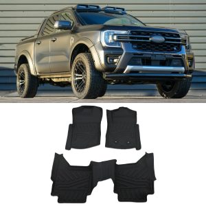 50-50-2-3-1.jpg Ford Ranger T9 2023+ Plastic Floor Mats front & Rear