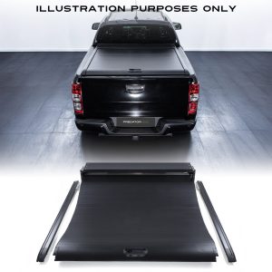Ford Ranger Wildtrak T6 T7 T8 2011-2022 Black Aluminium Tonneau Roller Cover