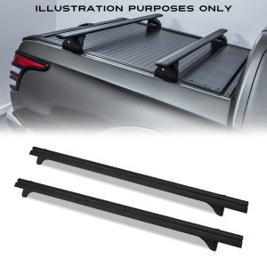 Black Universal Truck Bed Rail Cross Bars