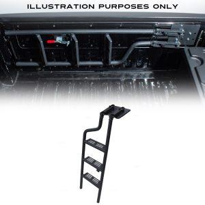 50-50-2-7.jpg Toyota Hilux Vigo Revo MK7 MK8 MK9 2005+ Black Rear Tailgate Folding Ladder
