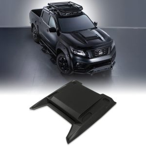 Nissan Navara D23 NP300 14-20 Matte Black Bonnet Scoop Vent Cover