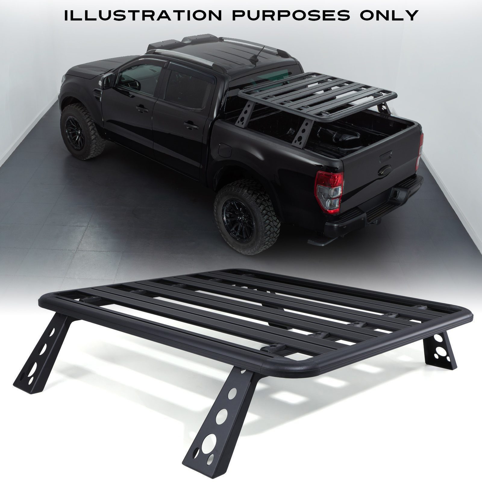 Toyota Hilux MK7 Vigo 05-15 Pick-Up Truck Bed Storage Rack