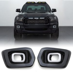 Ford Ranger T8 18-22 LED DRL Fog Light Surrounds