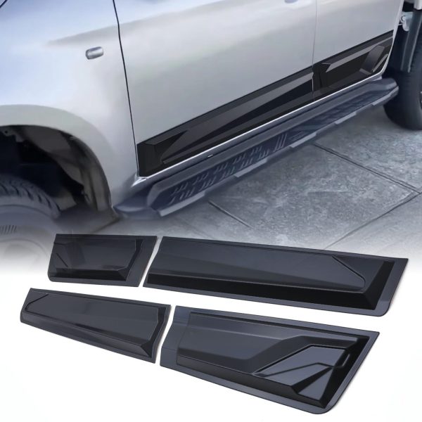 Isuzu D-Max Double Cab RG 2021+ Black Body Cladding Door Kit