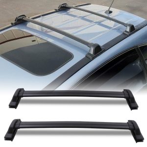 50-50-43-1.jpg Honda CRV MK3 07-11 Full Length Black Roof Cross Bars