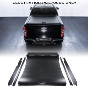Nissan Navara D23 NP300 15-21 Black Aluminium Roller Tonneau Cover