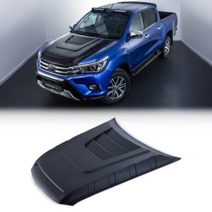 Toyota Hilux MK8 Revo 15-20 Matte Black Bonnet Hood Scoop