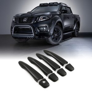 Nissan Navara D23 NP300 14-20 Black Door Handle Protector Covers