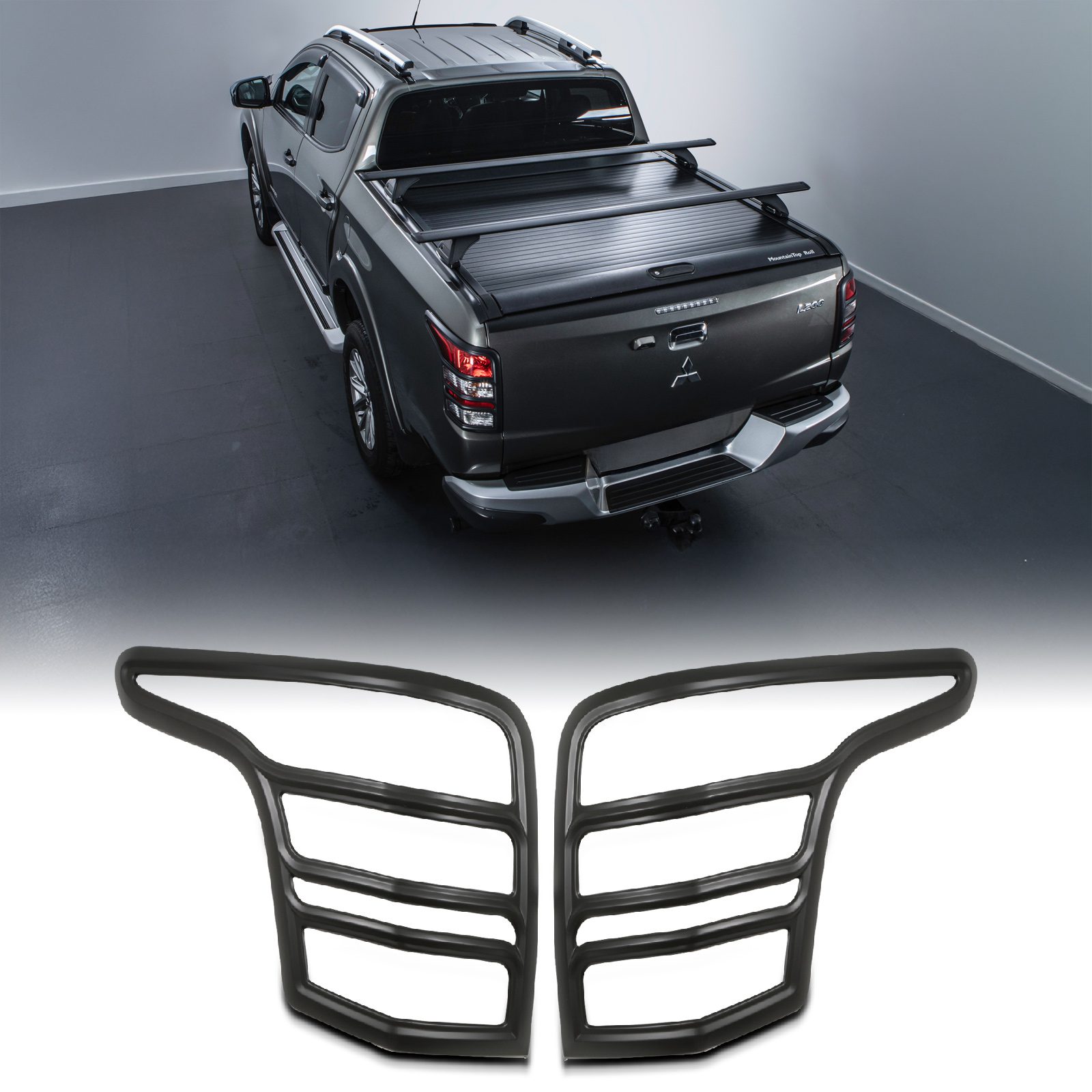 Mitsubishi L200 Triton 2015-2018 Black Tail Light Cover Trim
