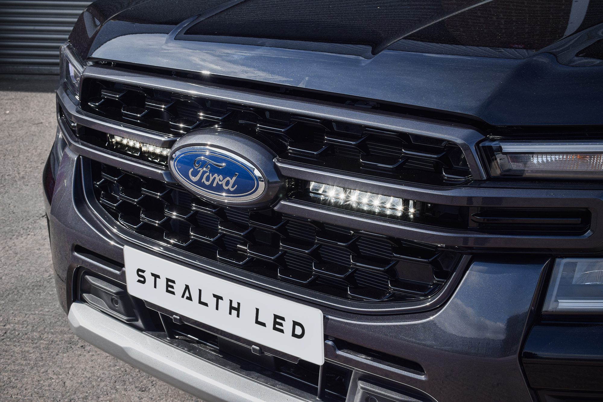 Stealth LED Ford Ranger T9 2023+ Twin 10 Luminous LED Integration Grille Kit - 7,560 Lumens