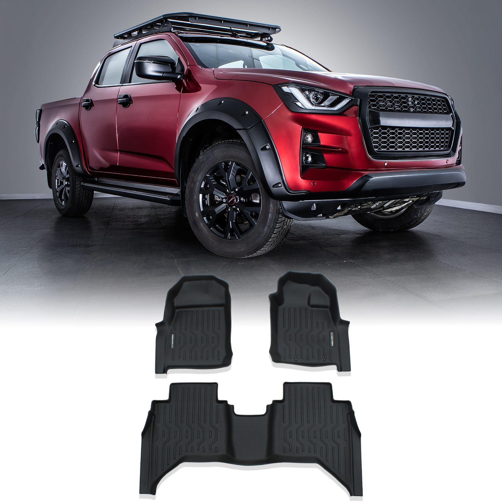 Isuzu D Max MK3 RG 4 Door Automatic 2021+ Rubber Floor Mats