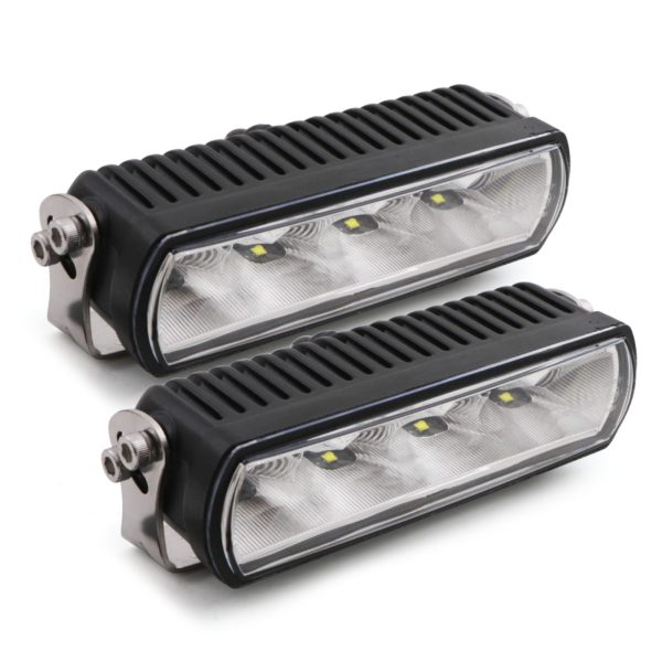 Universal Emarked DIY 2 x 6 Black Grille Light Kit