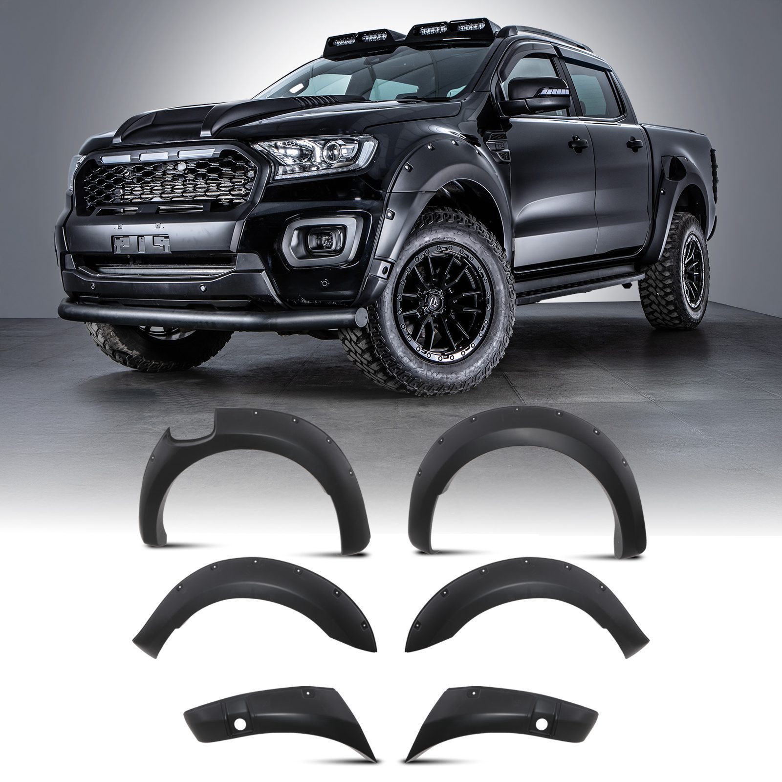 Ford Ranger T7 T8 15-22 Wide Arch Fender Body Flare Kit