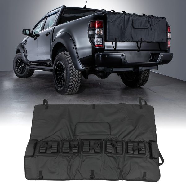 CAR-THREE-REAR-ANGLETAILGATEPAD-copy1.jpg Universal Tailgate Mountain Bike Carrier - 5 Bikes