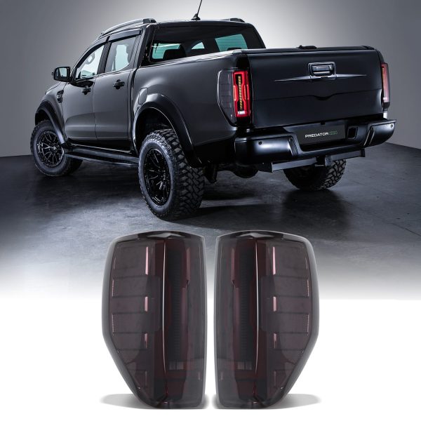 Ford Ranger T6 T7 T8 2012-2022 Smoked LED AMG Style Rear Tail Lights