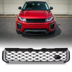 Predator4x4 Black and Silver Dynamic Look Front Grille To Fit Range Rover Evoque L538 2011-2018