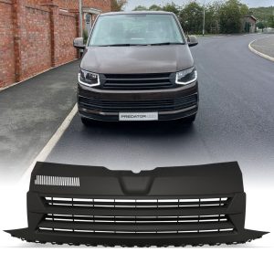 DLGR067-01fitted-copy.jpg VW Transporter T6 2016+ Matte Black Badgeless Grille