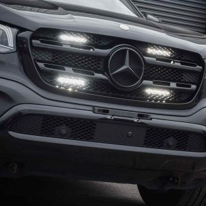 Stealth LED Mercedes X Class 2017-2020 Quad 6 Luminous LED Integration Grille Kit - 11,520 Lumens