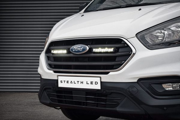 DSC_6969-WEB-BLCK-V2.jpg Stealth LED Ford Transit Custom 2019-2023 Twin 10 Luminous LED Integration Grille Kit - 7,560 Lumens
