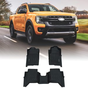 FEFM009-copy50-50-1.jpg Ford Ranger T9 Automatic 2023+ Rubber Floor Mats