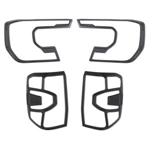Ford Ranger T9 2023+ Black Headlight and Tail Light Surrounds Trim