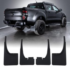 HMMF002-01-50-50-2.jpg Ford Ranger T6 T7 T8 11-22 Black Mud Guard Flaps