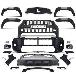 Toyota Hilux Revo MK9 2021+ Invincible X Body Kit Conversion Bumper And Wheel Arches