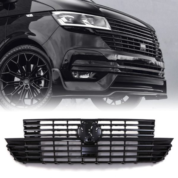 Volkswagen Transporter T6.1 2019+ Gloss Black Badged Grille