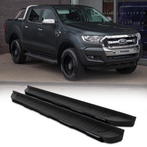 LRSS039-50-50-NEW-BK.jpg Ford Ranger T6 12-14 Black Aluminium Side Steps
