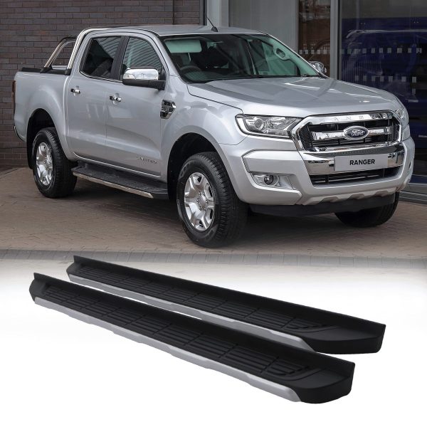 LRSS039-50-50-NEW-T6.jpg Ford Ranger T6 12-14 Aluminium Side Steps