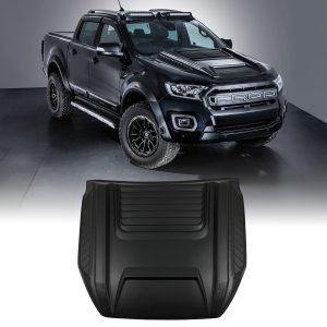 Ford Ranger T7 T8 15-21 Matte Black Bonnet Scoop Cover