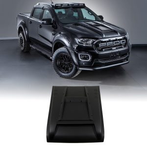 Ford Ranger T7 T8 15-21 Matte Black Bonnet Vent Cover & Bolts