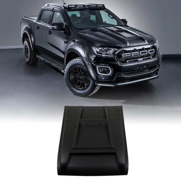 RANGER-T8-CAR-ONE-04-copy.jpg Ford Ranger T7 T8 15-21 Matte Black Bonnet Vent Cover & Bolts
