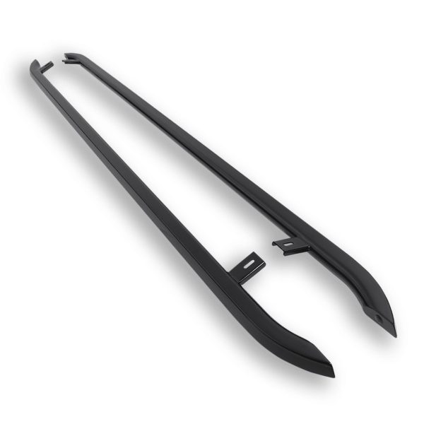 VW Transporter T5 & T6 LWB 03-18 Gloss Black Trapezoid Side Bars
