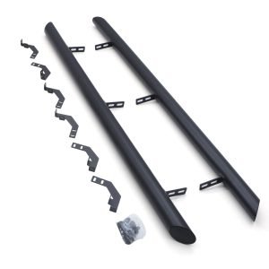 SHSB024-2.jpg Mitsubishi L200 Series 5 & 6 Double Cab 15-23 Matte Black 3 Side Bars