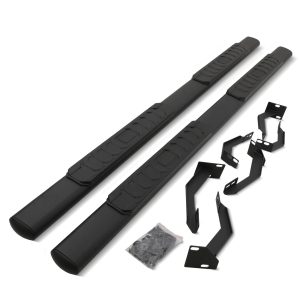 SHSS003-01.jpg VW Amarok 2010-2020 Black Oval Side Bars With Foot Grips