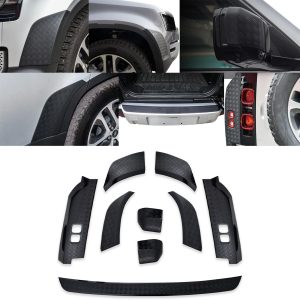 Predator4x4 9 Piece Chequer Plate Body Panel Set To Fit Land Rover Defender 110 L663 2020+