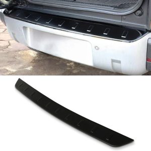 SMBP002-01fitted.jpg Predator4x4 Black Stainless Steel Rear Bumper Protector To Fit Land Rover Defender L663 2020+