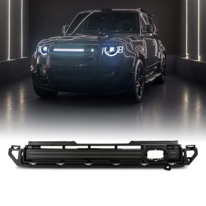 Predator4x4 Gloss Black Grille With LED Lights To Fit Land Rover Defender L663 2020+