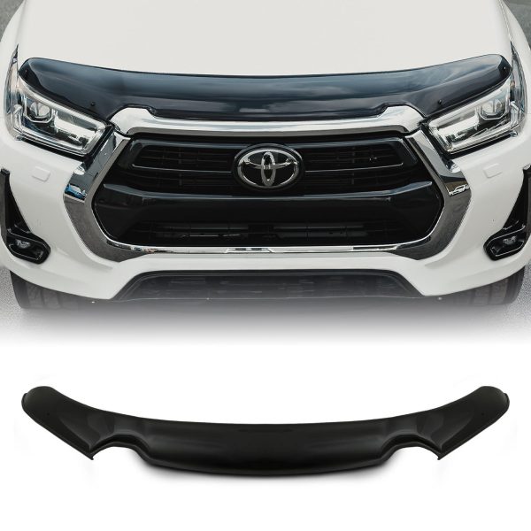 SNBG030-fade.jpg Toyota Hilux Revo 2020+ Black Bonnet Guard Cover