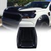 Ford Ranger T6 11-15 Gloss Black Bonnet Vent Cover