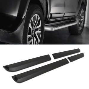 Nissan Navara D23 NP300 14-20 Matte Black Body Cladding Door Kit